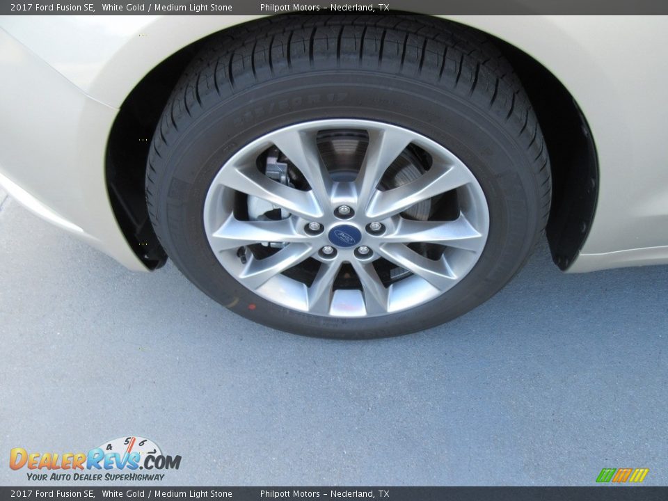 2017 Ford Fusion SE White Gold / Medium Light Stone Photo #11