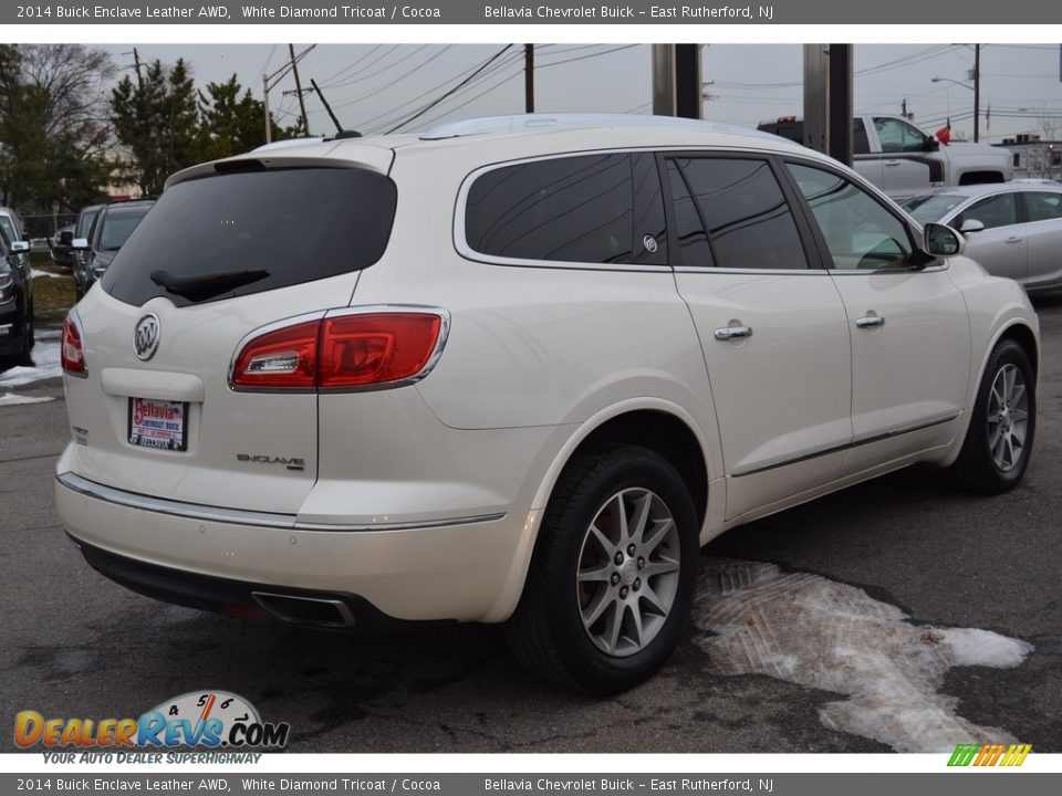 2014 Buick Enclave Leather AWD White Diamond Tricoat / Cocoa Photo #4