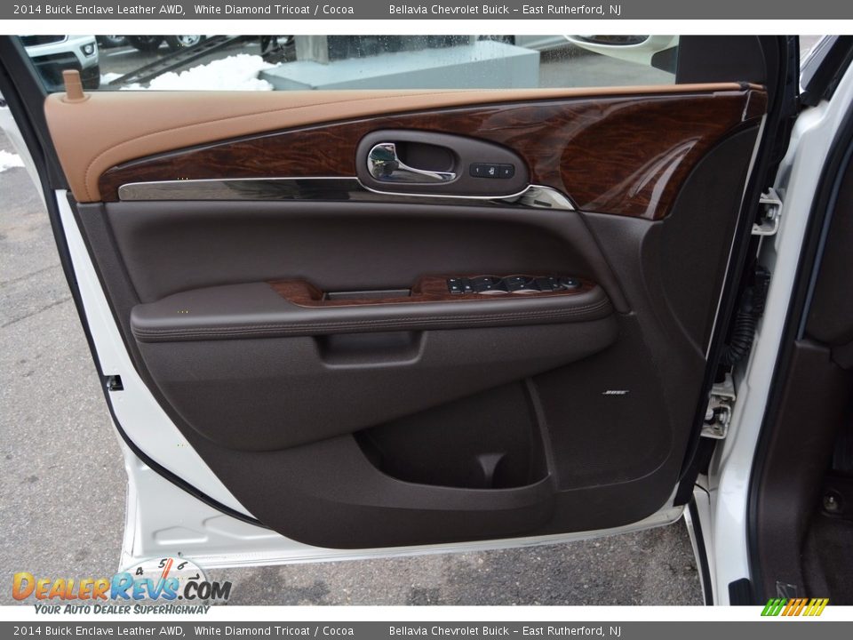2014 Buick Enclave Leather AWD White Diamond Tricoat / Cocoa Photo #7