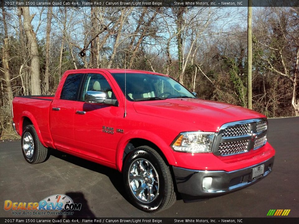 Front 3/4 View of 2017 Ram 1500 Laramie Quad Cab 4x4 Photo #4
