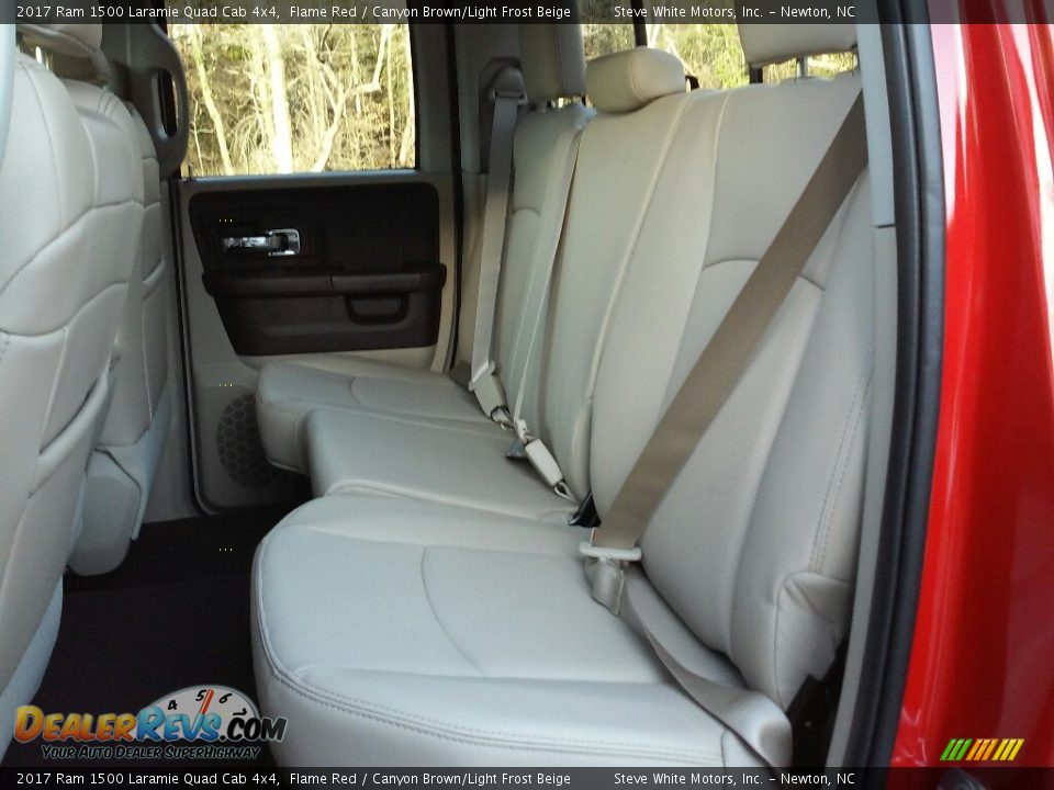 Rear Seat of 2017 Ram 1500 Laramie Quad Cab 4x4 Photo #11
