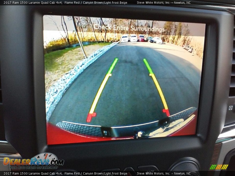 2017 Ram 1500 Laramie Quad Cab 4x4 Flame Red / Canyon Brown/Light Frost Beige Photo #18