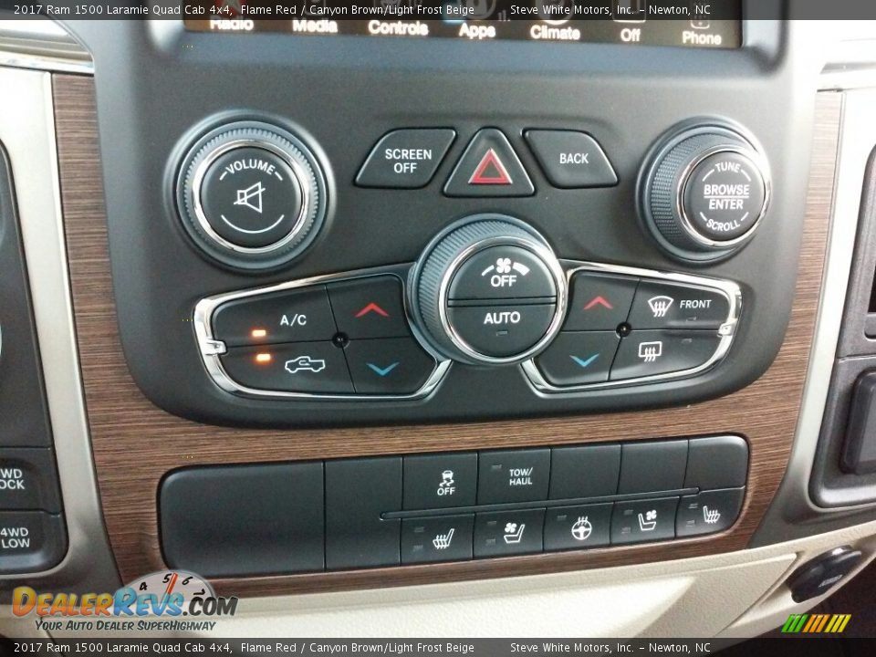 Controls of 2017 Ram 1500 Laramie Quad Cab 4x4 Photo #19