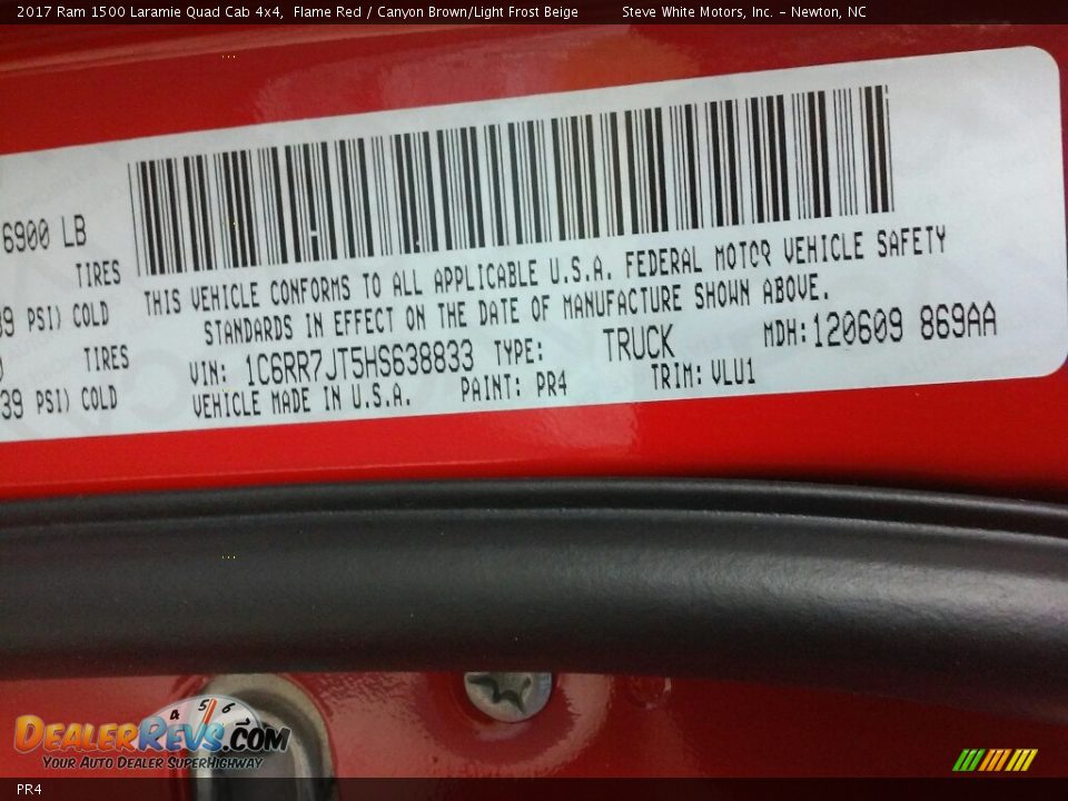 Ram Color Code PR4 Flame Red