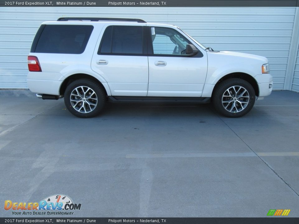 2017 Ford Expedition XLT White Platinum / Dune Photo #3