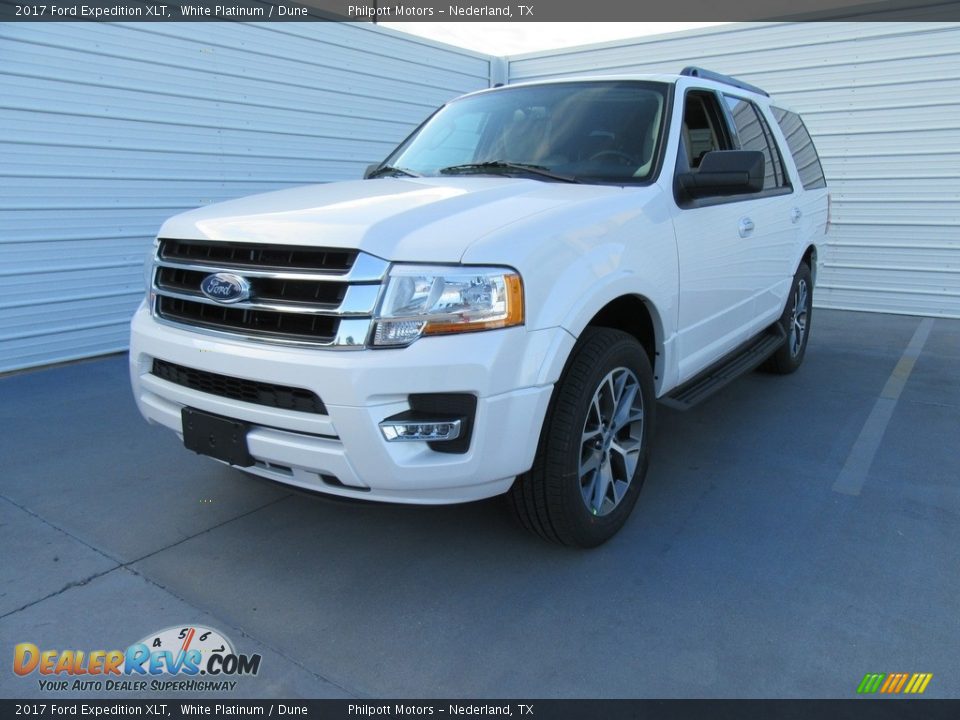 2017 Ford Expedition XLT White Platinum / Dune Photo #7