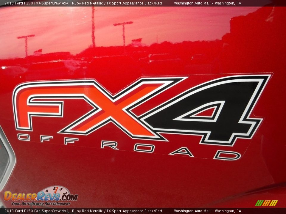 2013 Ford F150 FX4 SuperCrew 4x4 Ruby Red Metallic / FX Sport Appearance Black/Red Photo #4