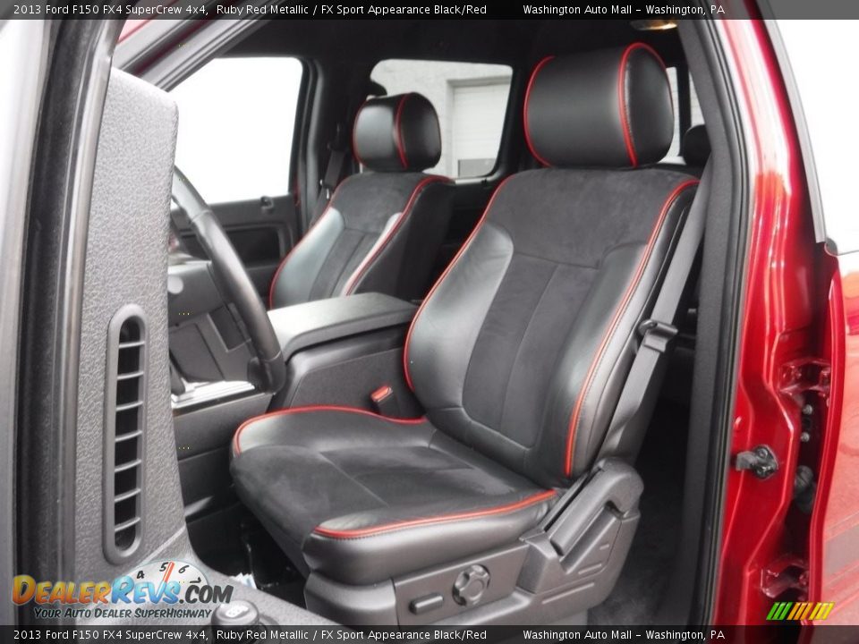 2013 Ford F150 FX4 SuperCrew 4x4 Ruby Red Metallic / FX Sport Appearance Black/Red Photo #17