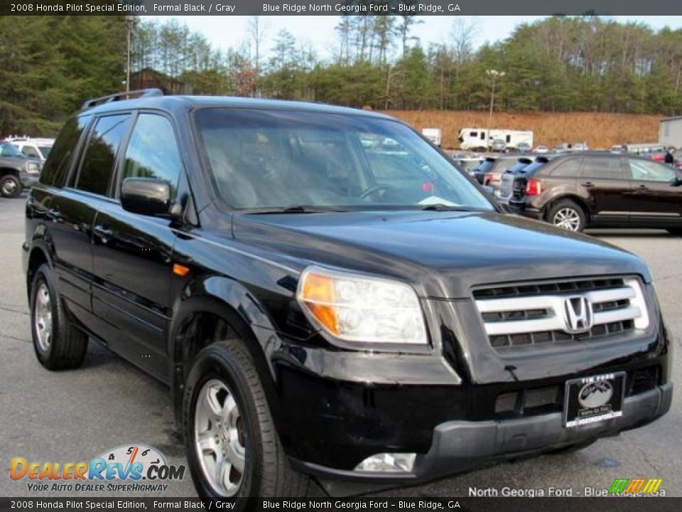2008 Honda Pilot Special Edition Formal Black / Gray Photo #7