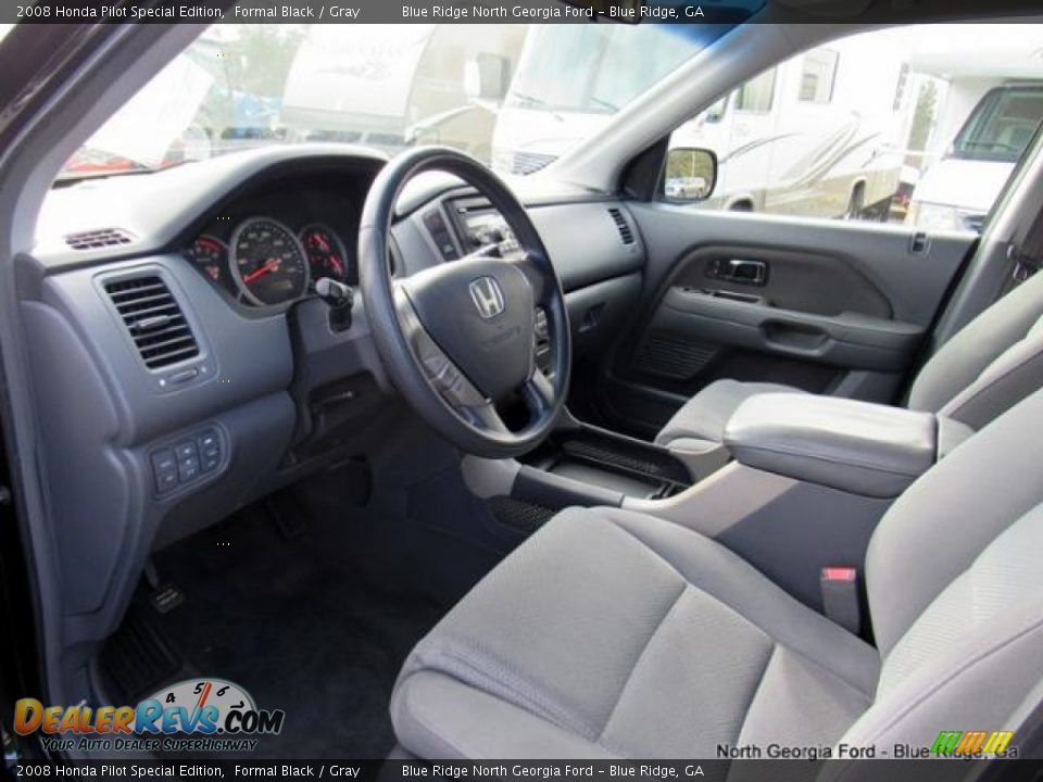 2008 Honda Pilot Special Edition Formal Black / Gray Photo #10