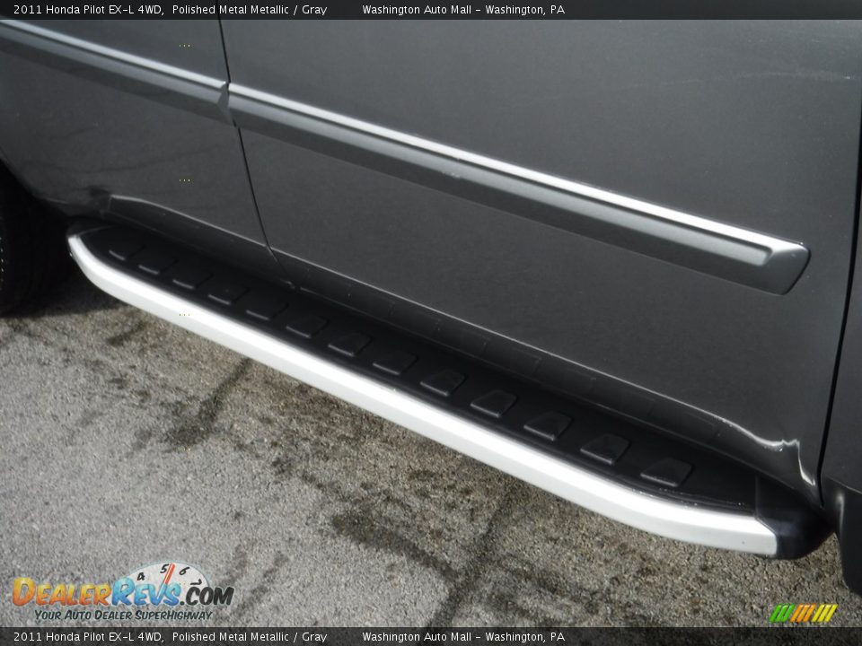 2011 Honda Pilot EX-L 4WD Polished Metal Metallic / Gray Photo #4