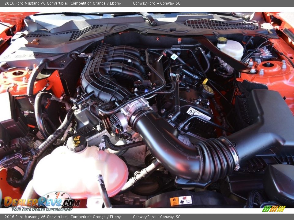 2016 Ford Mustang V6 Convertible 3.7 Liter DOHC 24-Valve Ti-VCT V6 Engine Photo #14