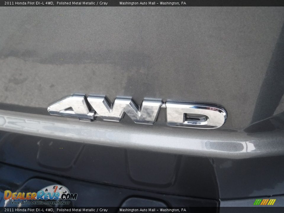 2011 Honda Pilot EX-L 4WD Polished Metal Metallic / Gray Photo #12