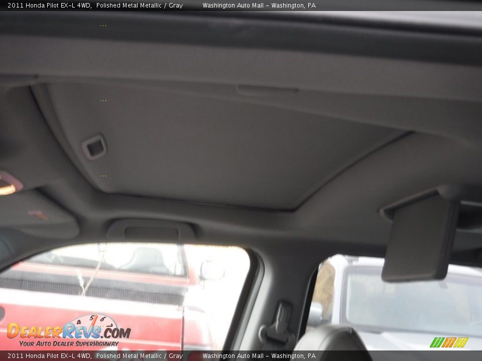 2011 Honda Pilot EX-L 4WD Polished Metal Metallic / Gray Photo #15