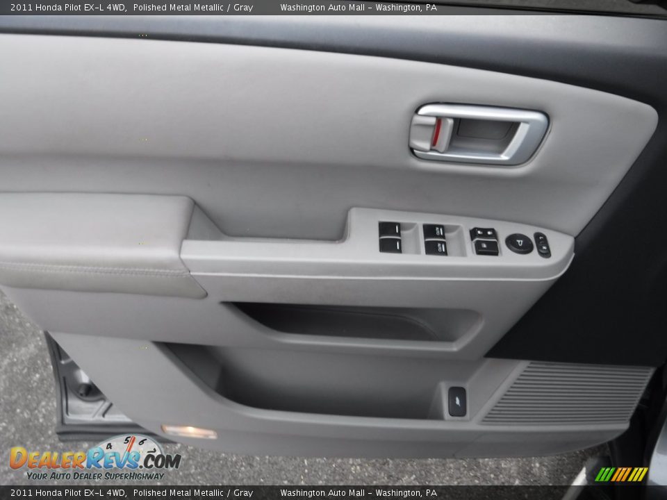 2011 Honda Pilot EX-L 4WD Polished Metal Metallic / Gray Photo #16