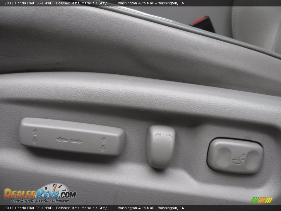 2011 Honda Pilot EX-L 4WD Polished Metal Metallic / Gray Photo #19