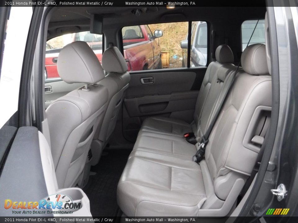 2011 Honda Pilot EX-L 4WD Polished Metal Metallic / Gray Photo #24