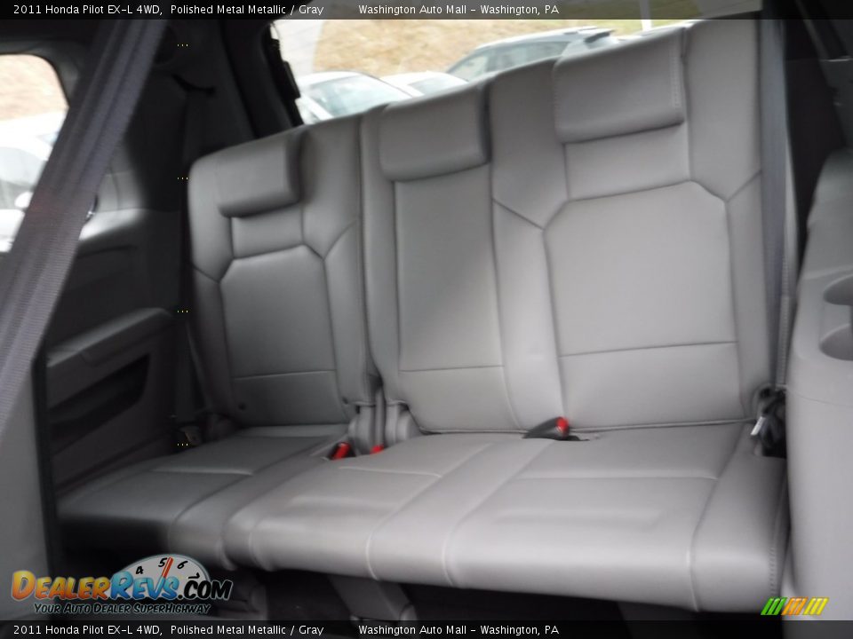 2011 Honda Pilot EX-L 4WD Polished Metal Metallic / Gray Photo #25