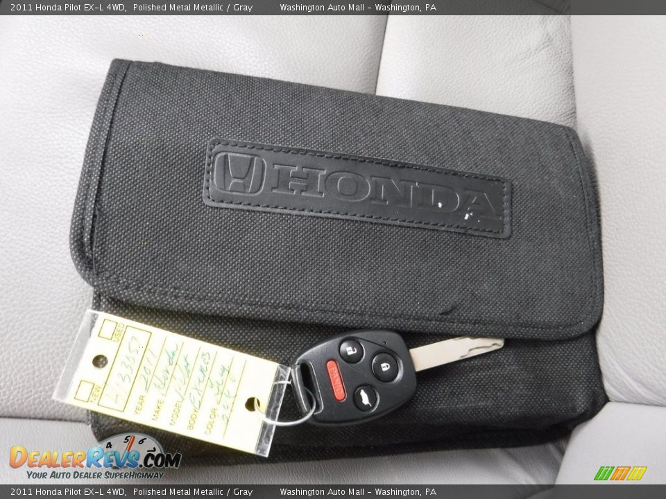 2011 Honda Pilot EX-L 4WD Polished Metal Metallic / Gray Photo #26