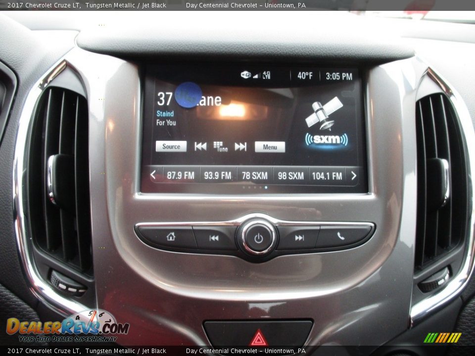 2017 Chevrolet Cruze LT Tungsten Metallic / Jet Black Photo #16