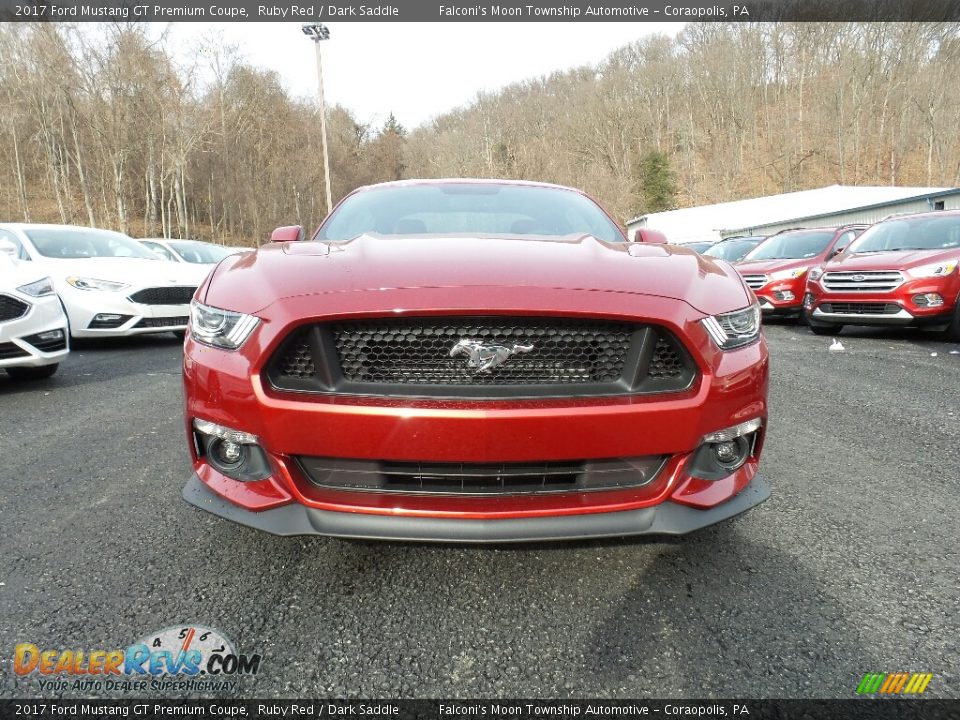 2017 Ford Mustang GT Premium Coupe Ruby Red / Dark Saddle Photo #2