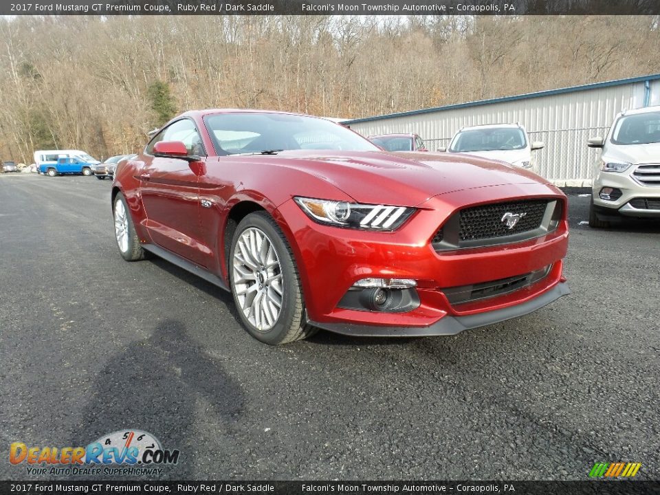 2017 Ford Mustang GT Premium Coupe Ruby Red / Dark Saddle Photo #5