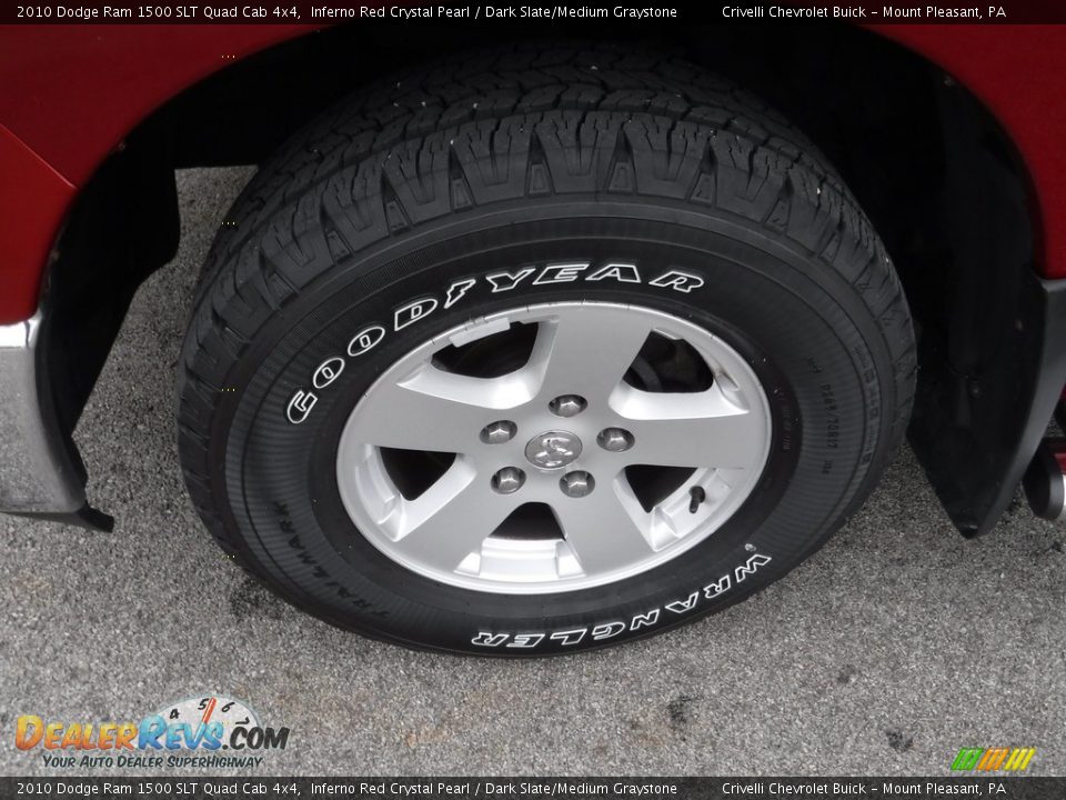 2010 Dodge Ram 1500 SLT Quad Cab 4x4 Inferno Red Crystal Pearl / Dark Slate/Medium Graystone Photo #3