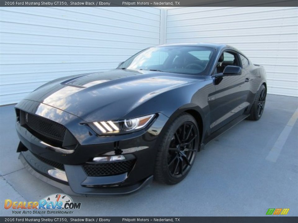 2016 Ford Mustang Shelby GT350 Shadow Black / Ebony Photo #3