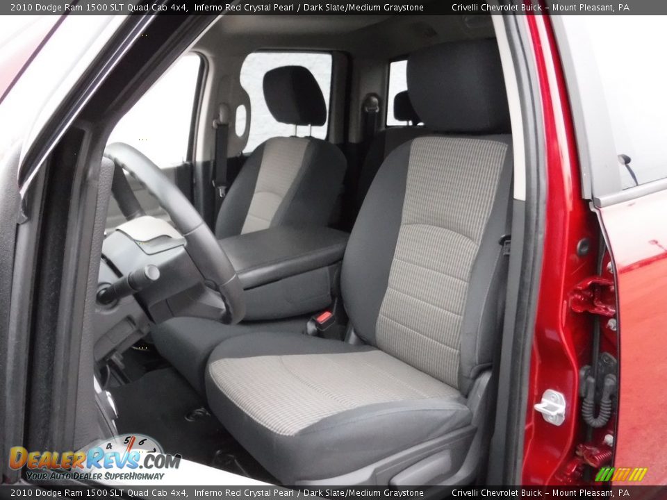 2010 Dodge Ram 1500 SLT Quad Cab 4x4 Inferno Red Crystal Pearl / Dark Slate/Medium Graystone Photo #21