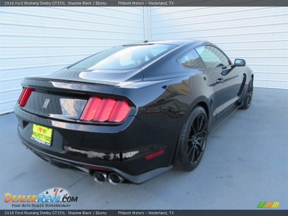 2016 Ford Mustang Shelby GT350 Shadow Black / Ebony Photo #7