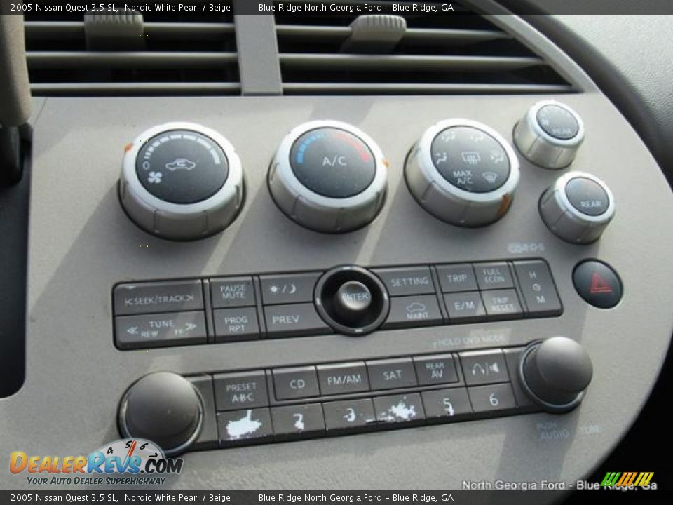 2005 Nissan Quest 3.5 SL Nordic White Pearl / Beige Photo #19