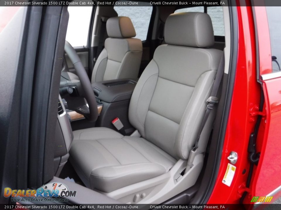 2017 Chevrolet Silverado 1500 LTZ Double Cab 4x4 Red Hot / Cocoa/­Dune Photo #14
