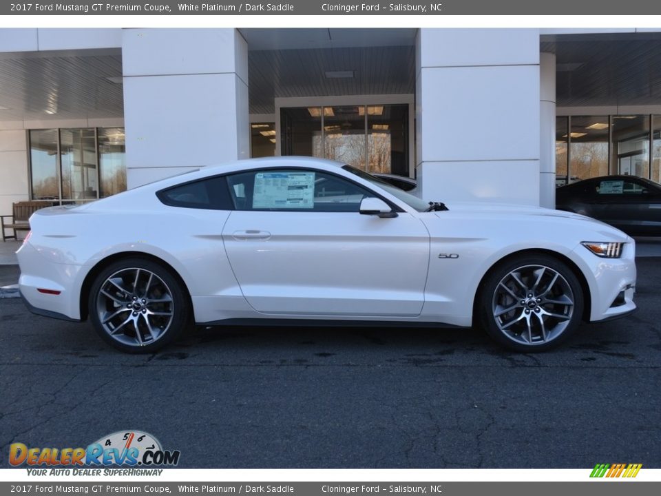 White Platinum 2017 Ford Mustang GT Premium Coupe Photo #2