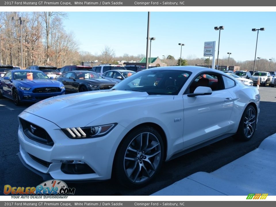 White Platinum 2017 Ford Mustang GT Premium Coupe Photo #3