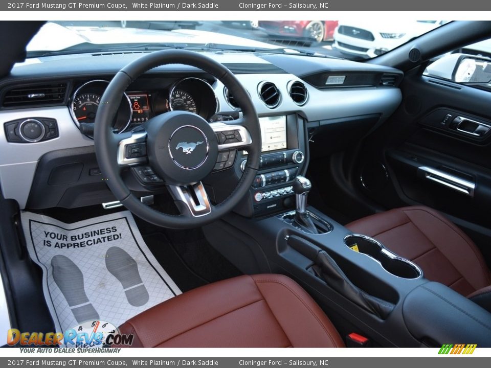 Front Seat of 2017 Ford Mustang GT Premium Coupe Photo #7