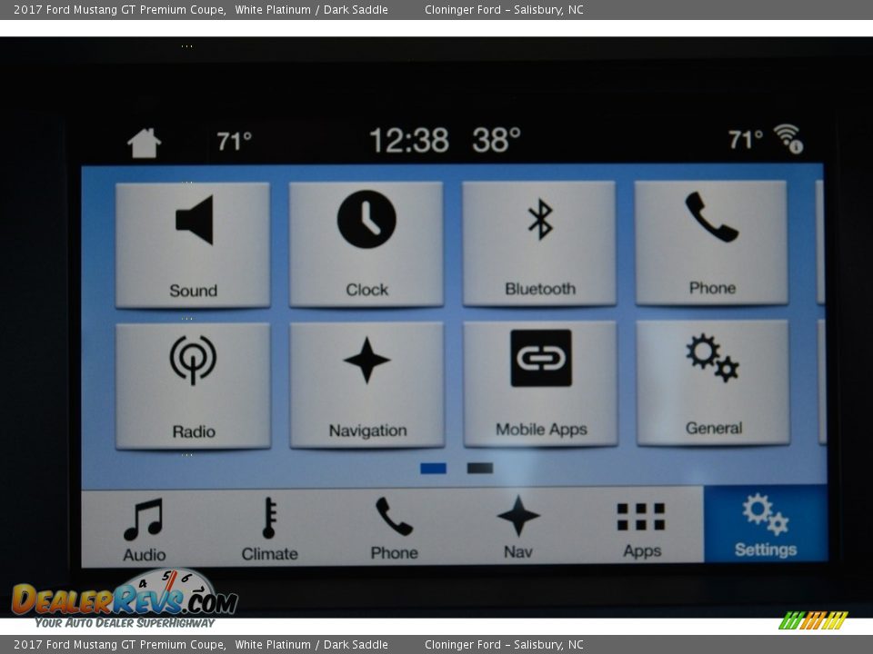 2017 Ford Mustang GT Premium Coupe White Platinum / Dark Saddle Photo #10