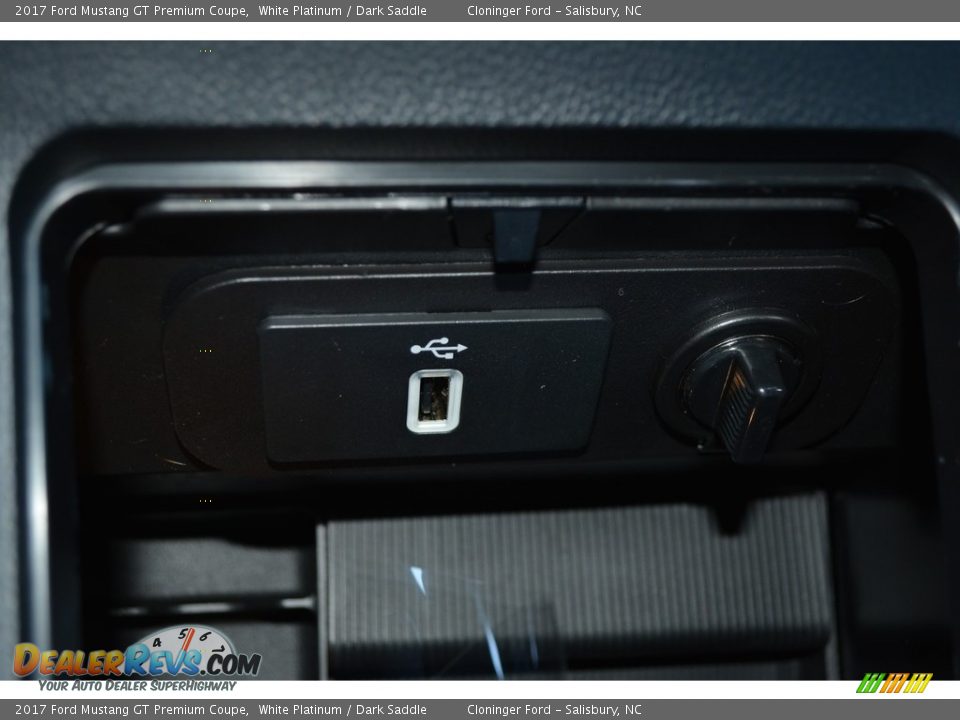 2017 Ford Mustang GT Premium Coupe White Platinum / Dark Saddle Photo #15