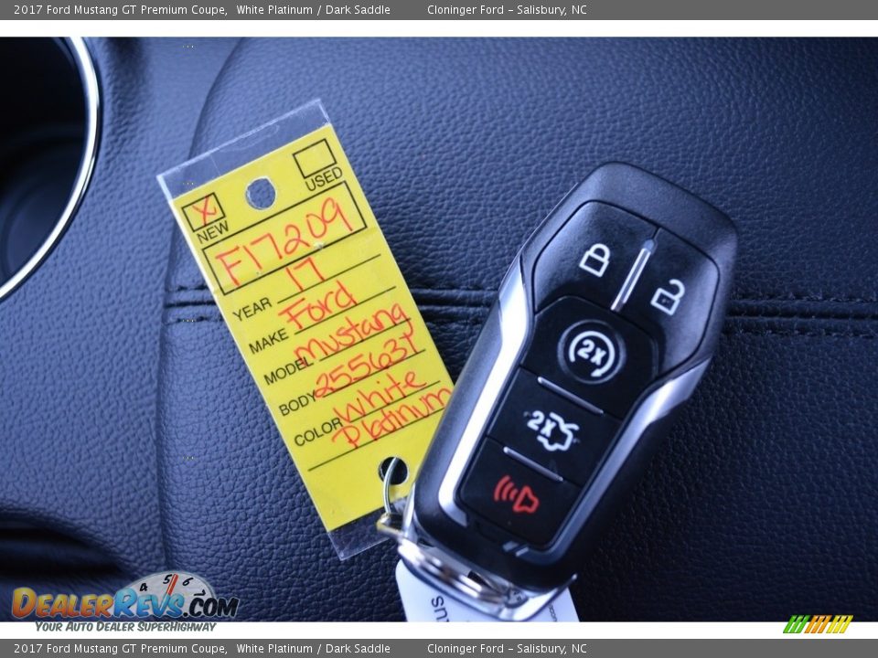 2017 Ford Mustang GT Premium Coupe White Platinum / Dark Saddle Photo #19