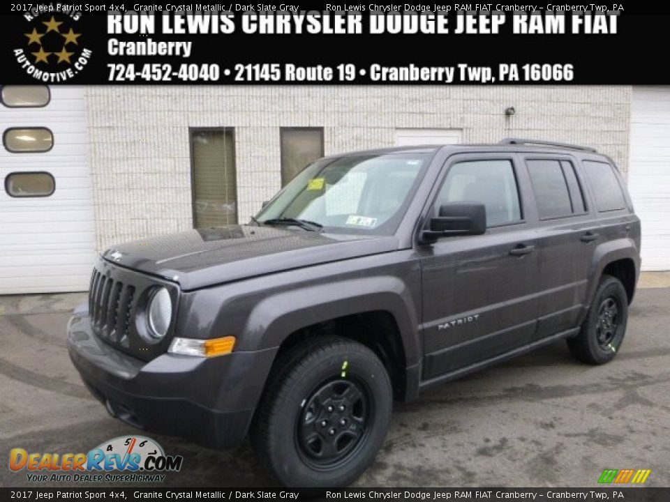 2017 Jeep Patriot Sport 4x4 Granite Crystal Metallic / Dark Slate Gray Photo #1