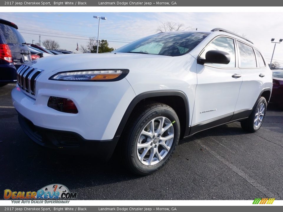 2017 Jeep Cherokee Sport Bright White / Black Photo #1