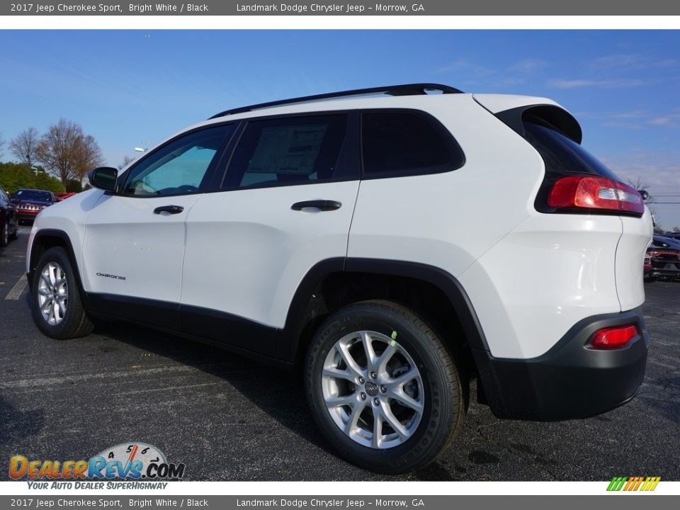 2017 Jeep Cherokee Sport Bright White / Black Photo #2