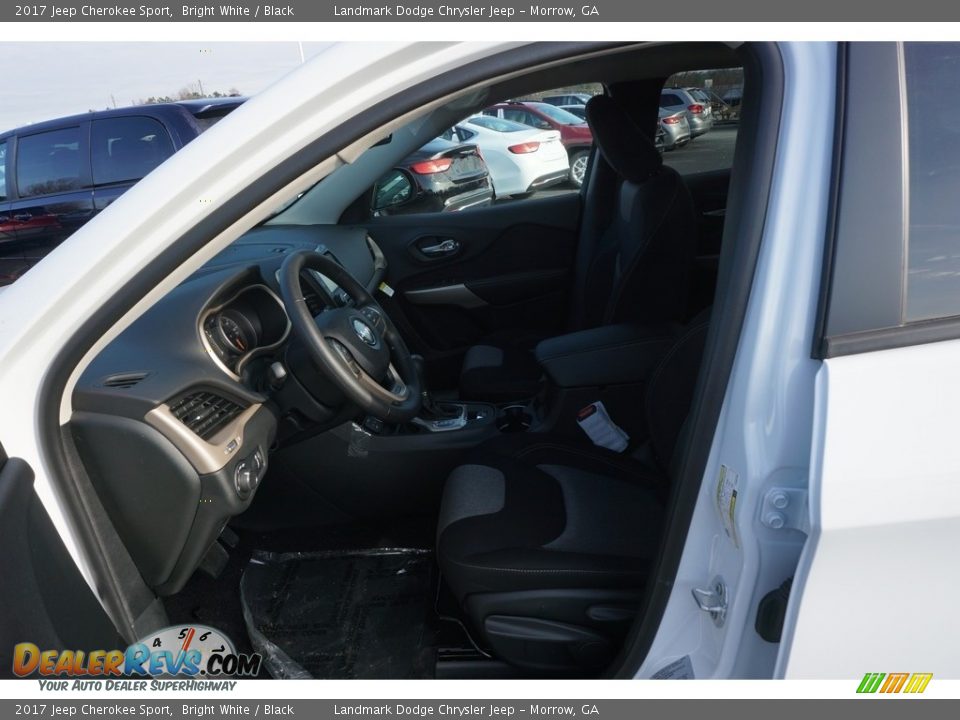 2017 Jeep Cherokee Sport Bright White / Black Photo #3
