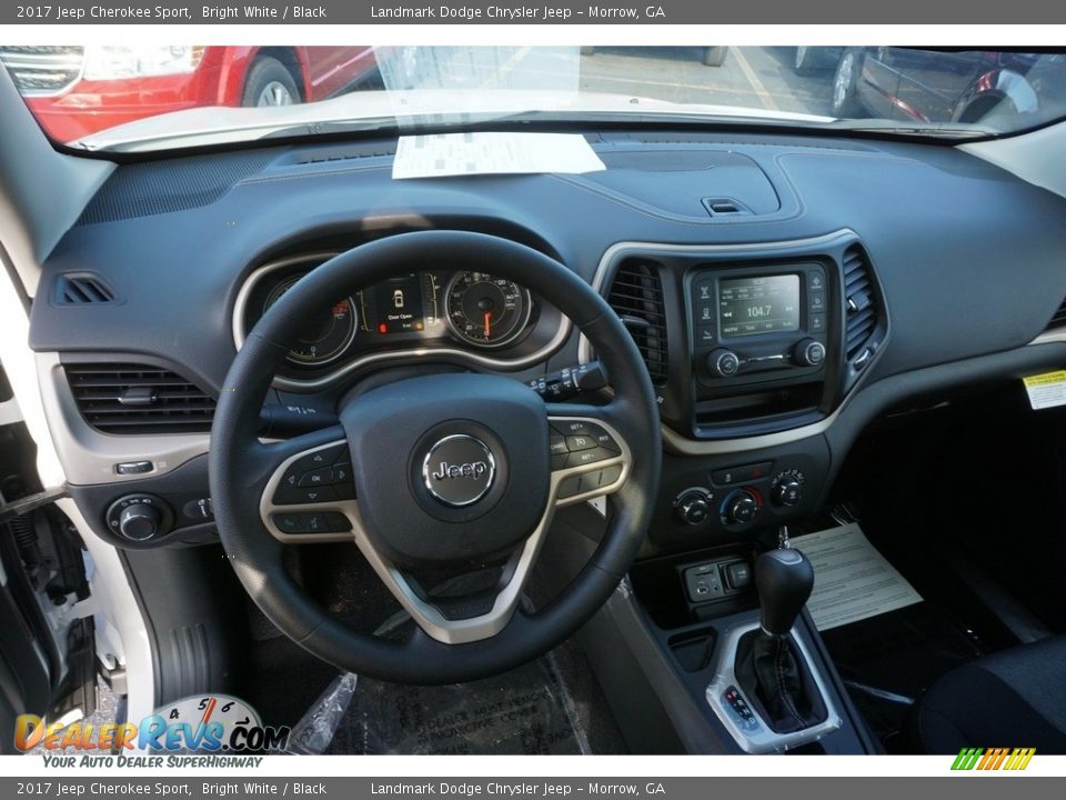 2017 Jeep Cherokee Sport Bright White / Black Photo #4
