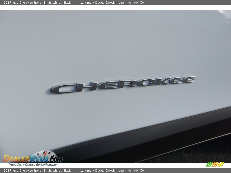 2017 Jeep Cherokee Sport Bright White / Black Photo #6