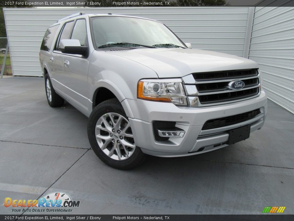 Front 3/4 View of 2017 Ford Expedition EL Limited Photo #1