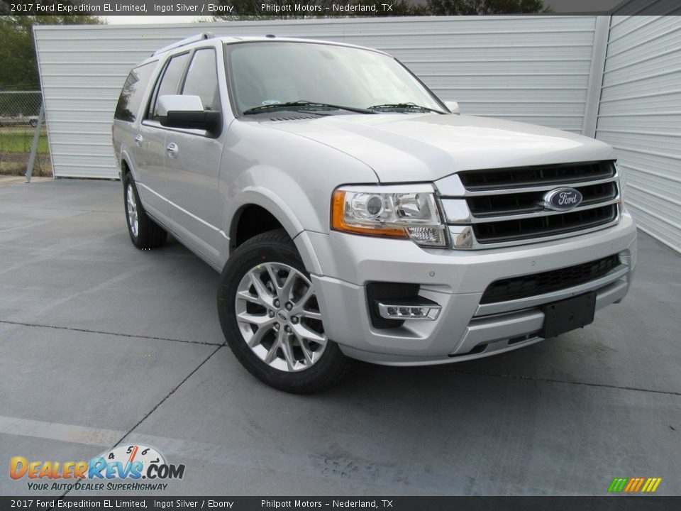 2017 Ford Expedition EL Limited Ingot Silver / Ebony Photo #2