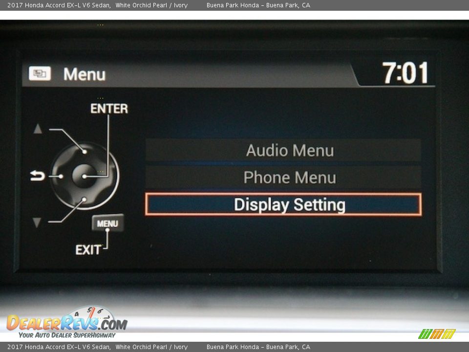 2017 Honda Accord EX-L V6 Sedan White Orchid Pearl / Ivory Photo #18