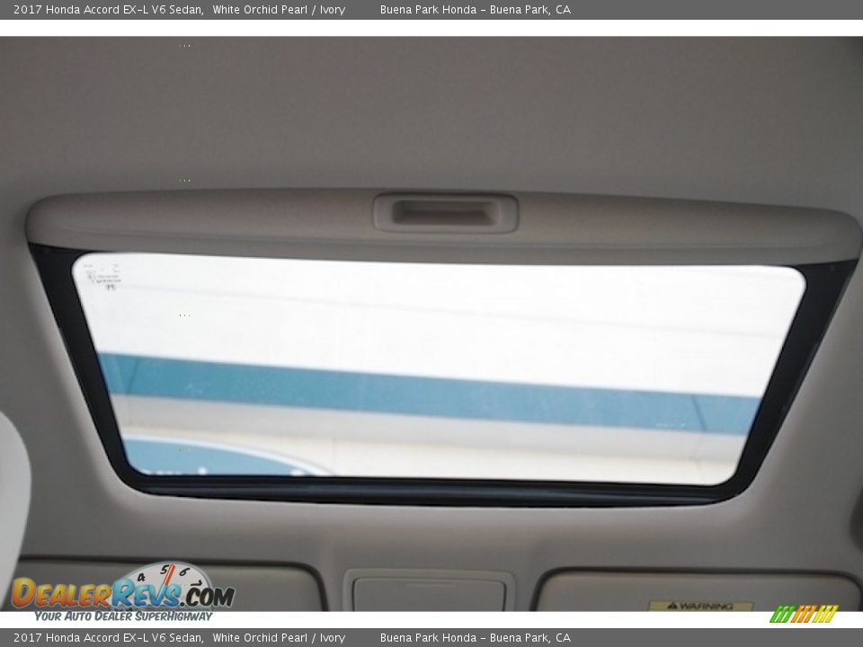 2017 Honda Accord EX-L V6 Sedan White Orchid Pearl / Ivory Photo #14