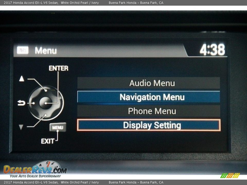 2017 Honda Accord EX-L V6 Sedan White Orchid Pearl / Ivory Photo #17