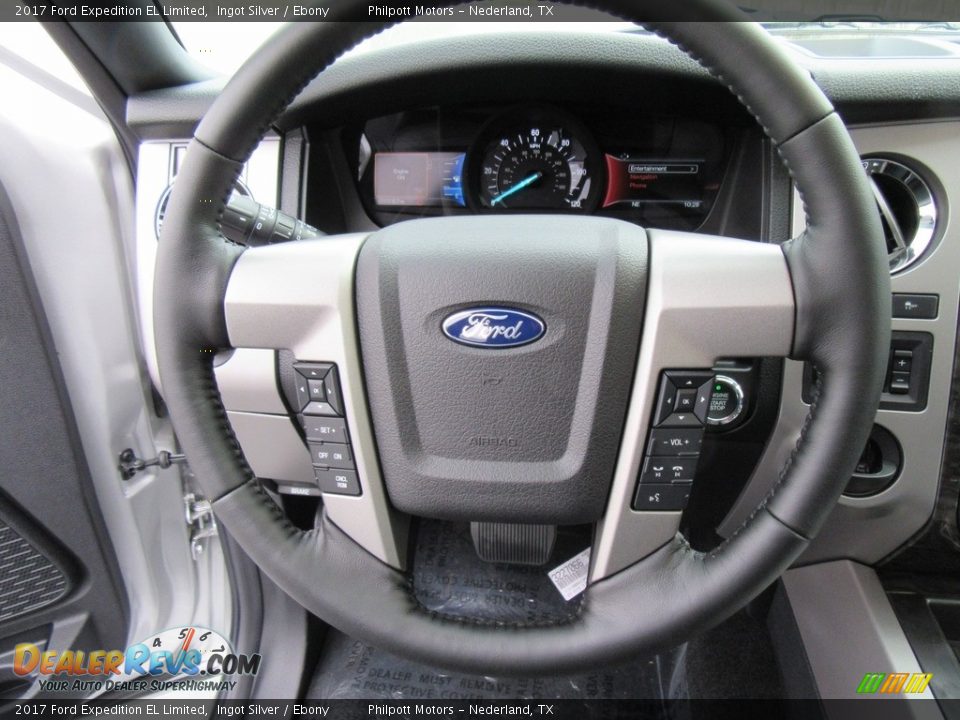 2017 Ford Expedition EL Limited Ingot Silver / Ebony Photo #35